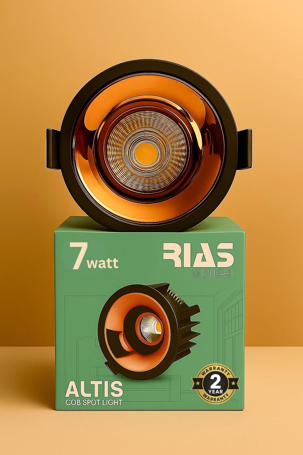 ◆コイズミ◆LED照明器具◆AD1147B27◆Z-2601DL5◆ RIAS Altis 7W COB LED Spot Light, 60mm Cutout, Black, Energy