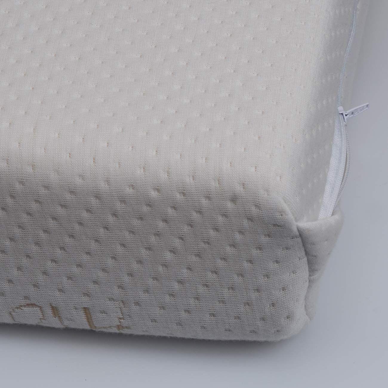 PEKITAS - Materasso Miniculla 50x75x10 cm Custodia Tessuto AloeVera Erogonómico Traspirante Antisoffocamento Con Cerniera Lavabile, Interno Schiuma bianca, Fabbricato In Spagna