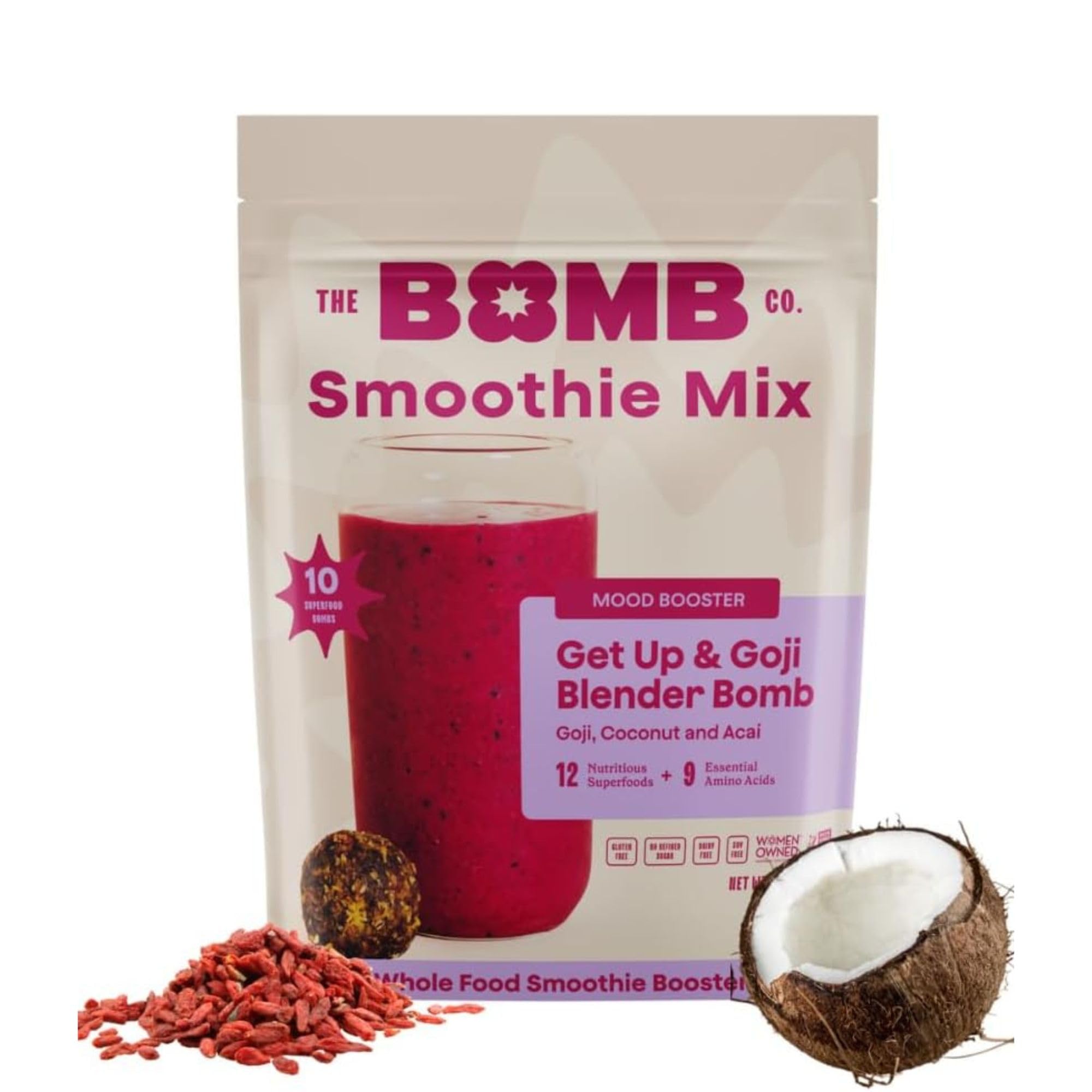 Amazon.com: The Bomb Co. Blender Bomb, Get Up & Goji, Superfood
