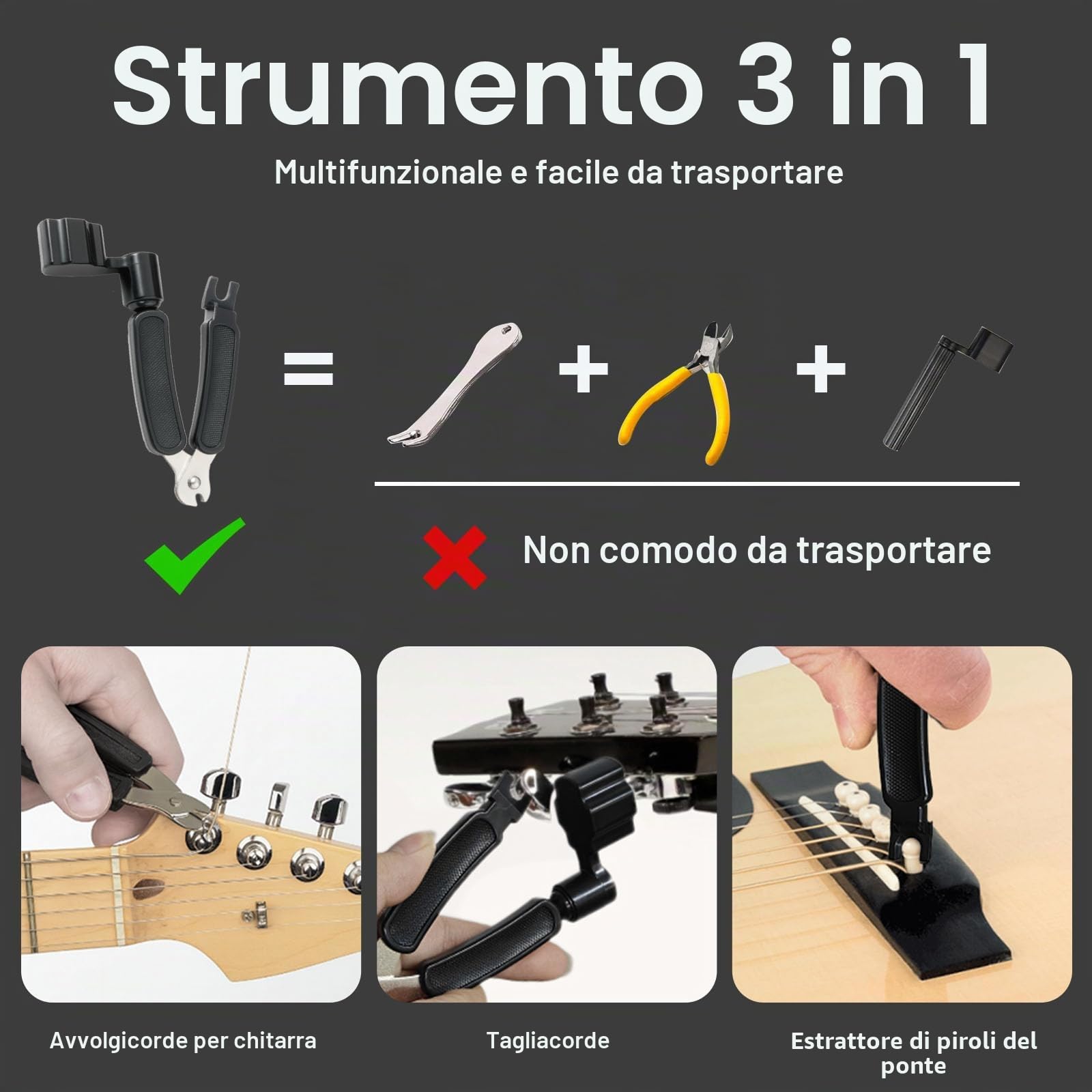 9 Pezzi Kit Pulizia Chitarra Cofanetto, Kit Essenziale per Manutenzione Chitarra: Fret Polish, Guitar Cleaning Solution, Fretboard Lemon Oil, Guitar String Cleaning & Polish
