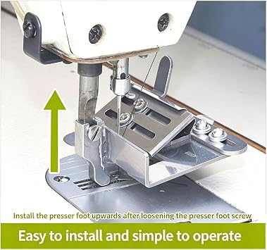 Industrial Smocking Pleater Machine, Adjustable Ruffle Presser Foot, With Adjustable Webbing Width & Presser Foot Position, All Steel Material, For Flat & Computerized Sewing Machines