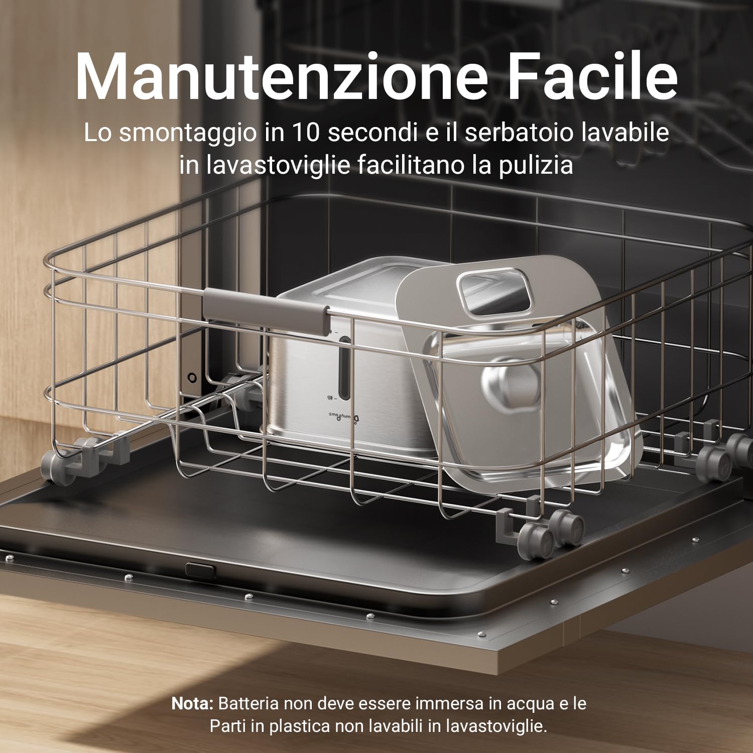 DownyPaws Fontanella per Gatti in Acciaio Senza Fili a Batteria, Fontana Gatto con Sensore di Movimento, 3L Fontanella Acqua Gatto e Lavabile in Lavastoviglie, Nero