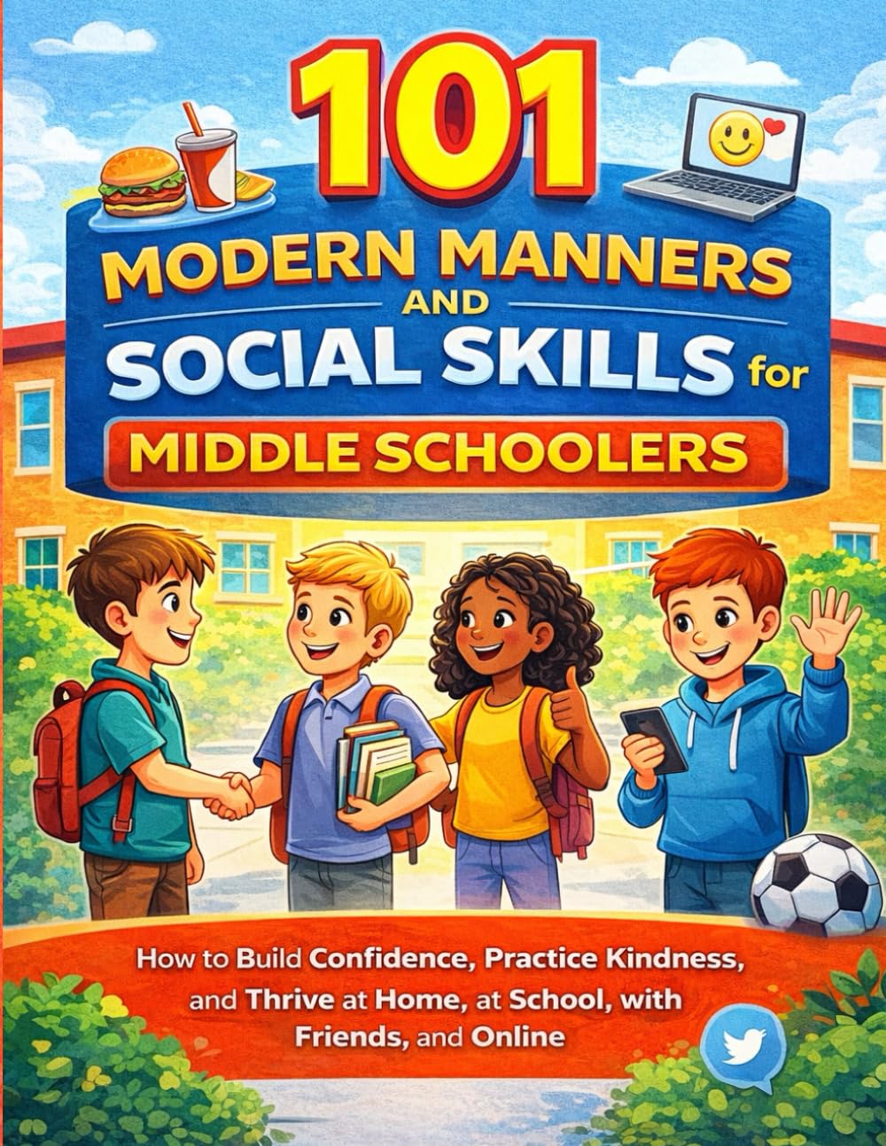 101 Modern Manners and Social Skills for Middle Schoolers: How to Build Confidence, Practice Kindness, and Thrive at Home, at School, with Friends, and Online