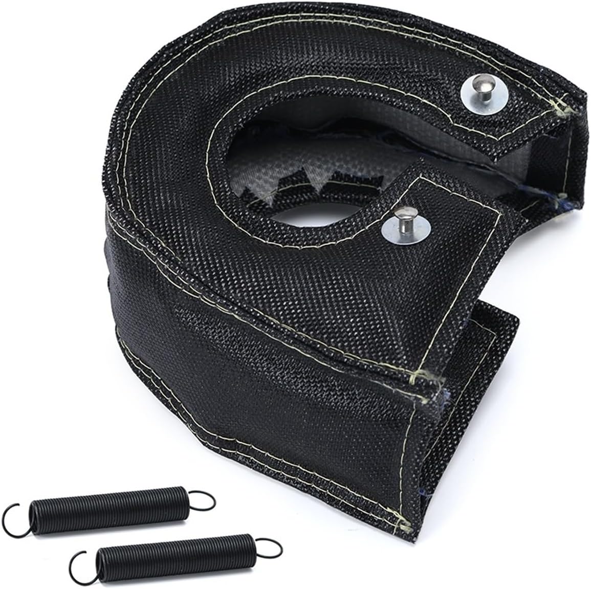 Universal T3 Turbocharger Heat Shield Blanket Cover Glass Fiber Construction 1100°C Rating Compatible For T2 T25 T28 GT28 GT30 GT35 Turbine Housing Applications