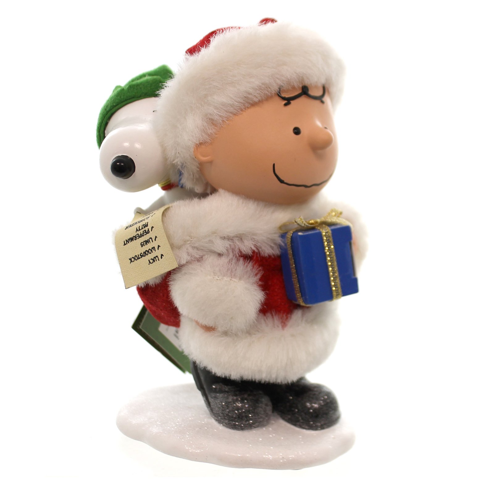 Amazon.co.jp: Department 56スヌーピー暖かいクリスマス子犬置物 