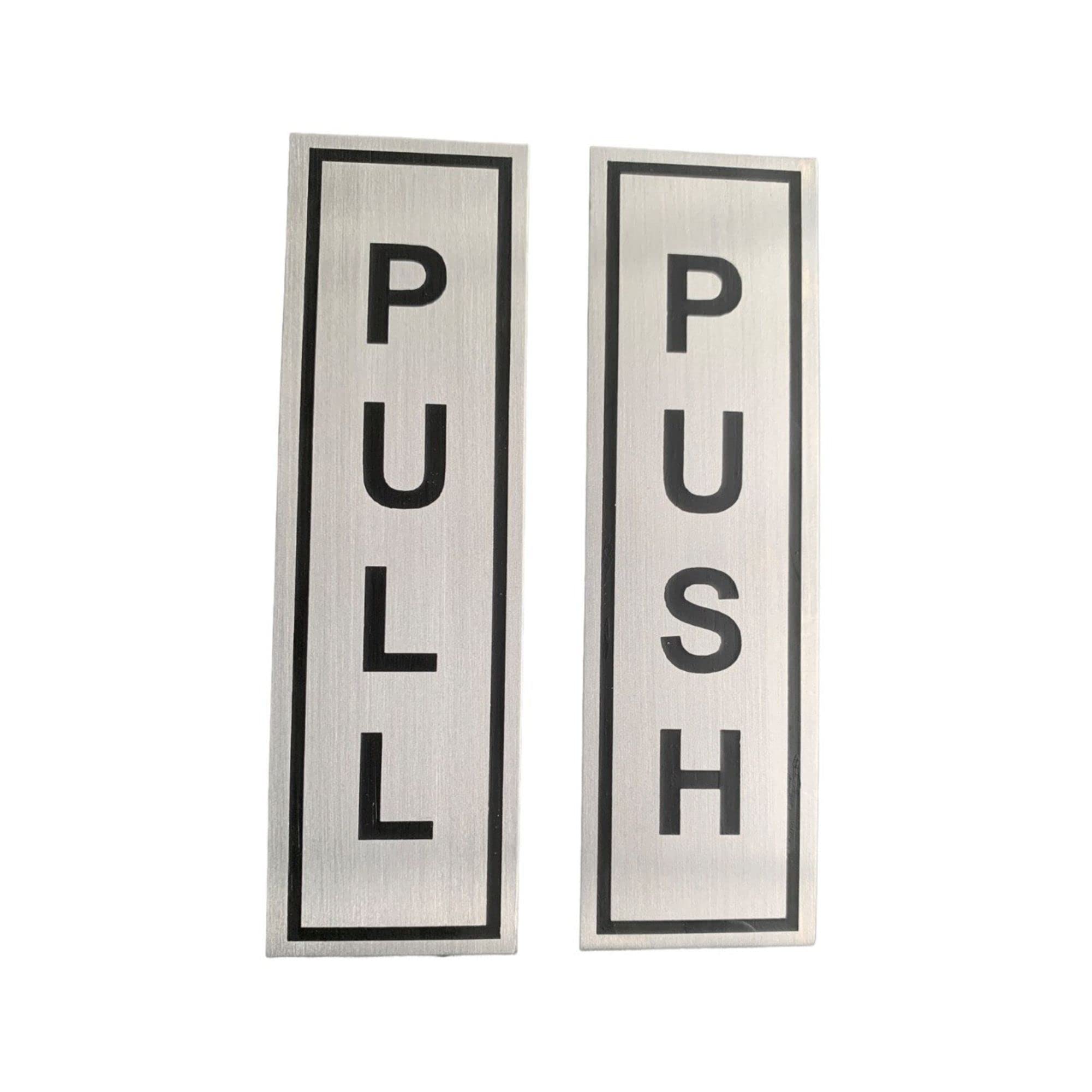 DLCCREATION Push & Pull Stainless Steel Door Sign with 3M Doubleside Tape - Size:37mmx125mm(1.5"x 5") (B073ZD6KPY) Amazon Price History, Amazon Price Tracker