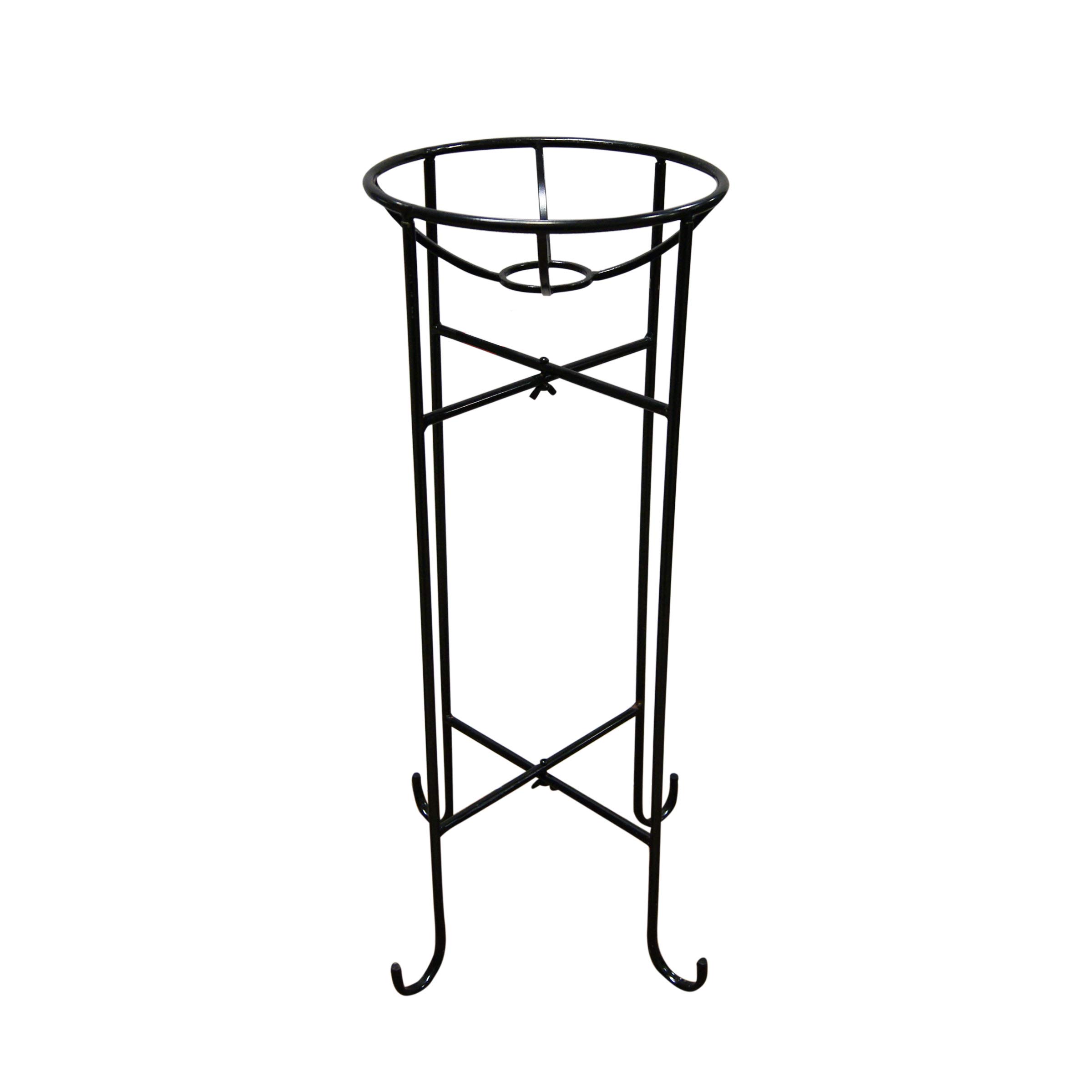 Alpine Corporation Metal Gazing Globe Stand - Outdoor Décor Accessories - 24 Inches Tall