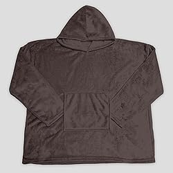 Soleil d'ocre, Adult Poncho 85 x 118 cm Calin Brown