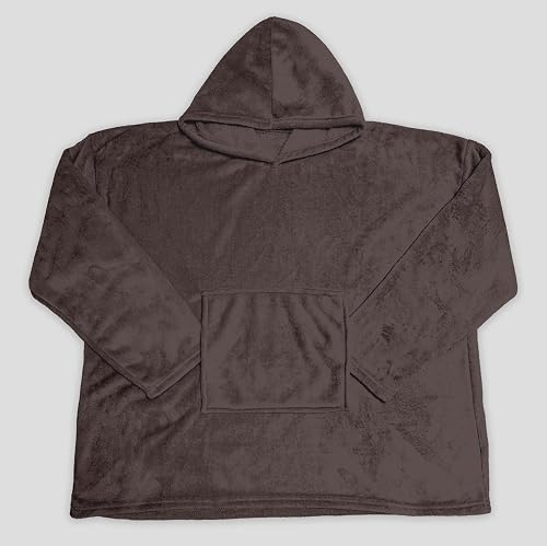 Soleil d'ocre, Adult Poncho 85 x 118 cm Calin Brown - 1