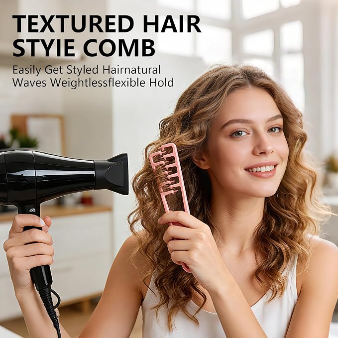 Set de 2 peines texturizadores para cabello miniatura 7