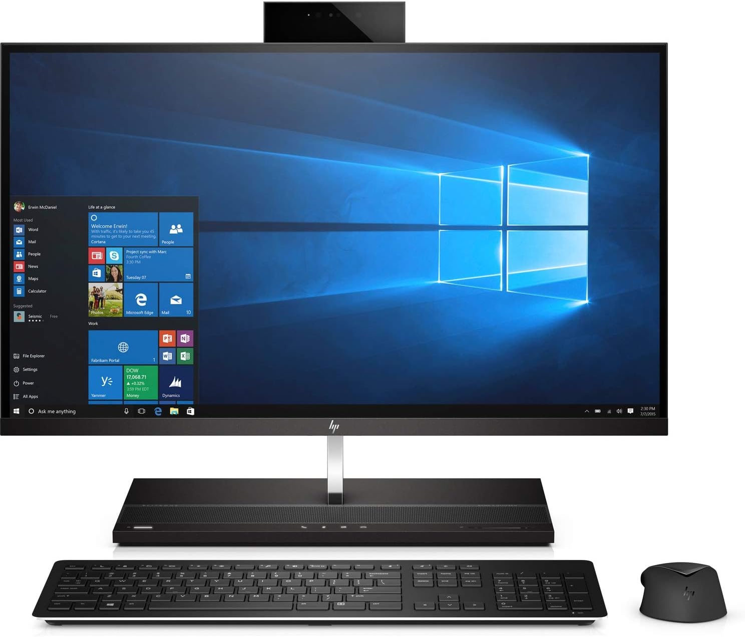 HP All in One, EliteOne 1000 G1, Bluetooth, Intel Core i5, Windows 10, 27-in 4K UHD Business PC (Renewed)