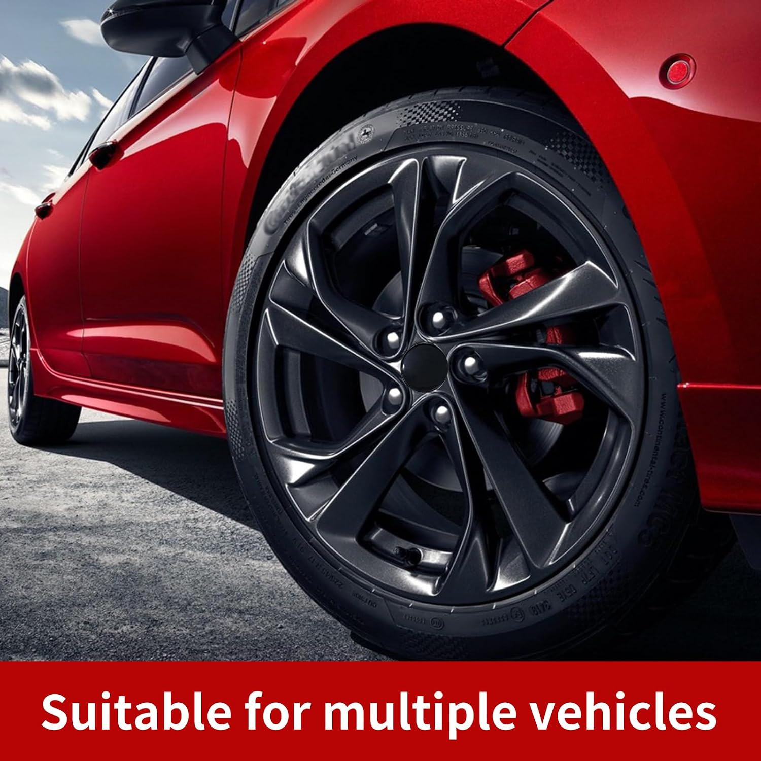 4 Pcs Black Wheel Center Hub Caps Cover, Snap-in Car Wheel Center Caps, Universal Car Accessories for Most Car.