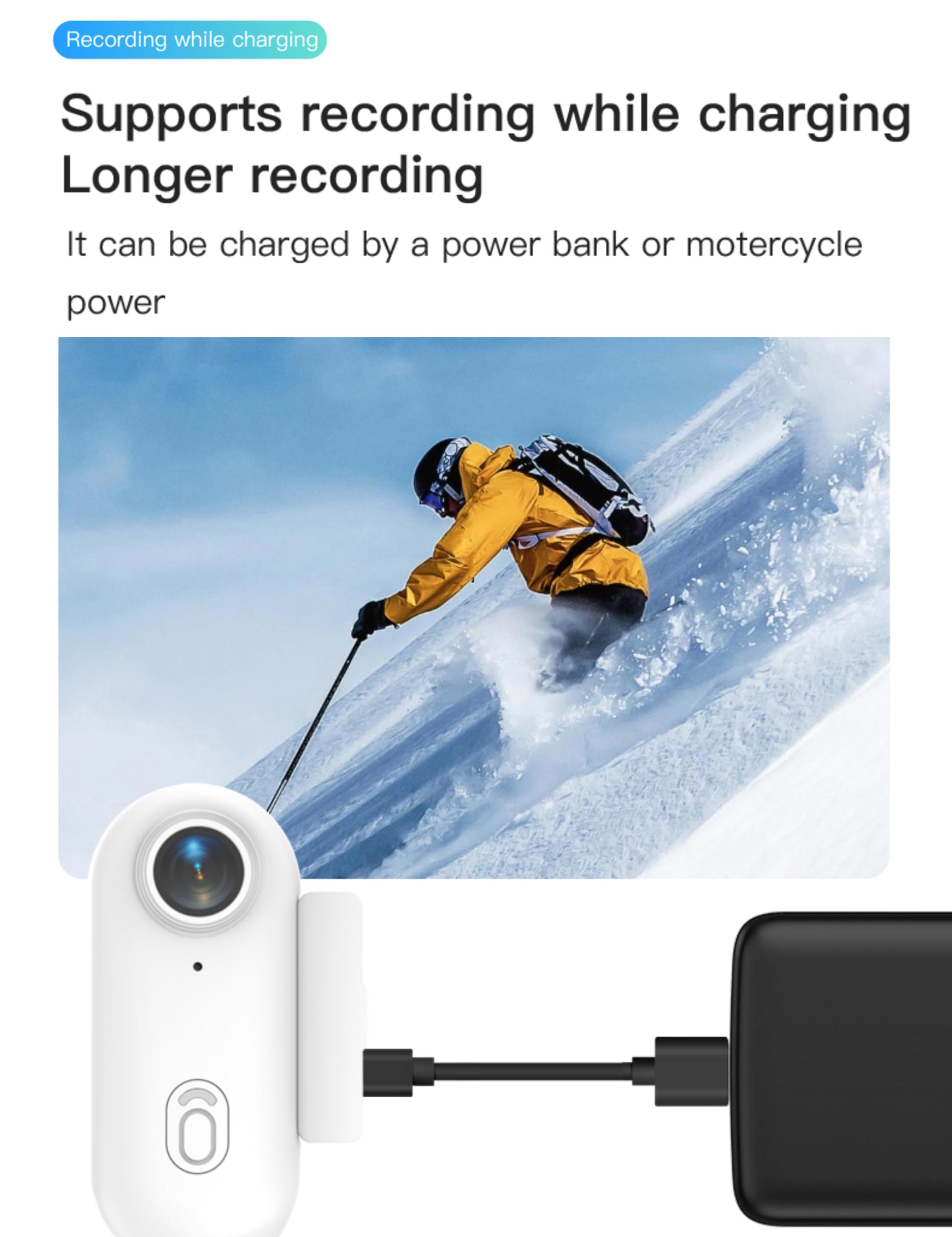 4K Action Camera Bewinner Thumb Action Camera, 2.7K Tiny Portable Vlogging Camera With 4k Pocket Camera - View #3