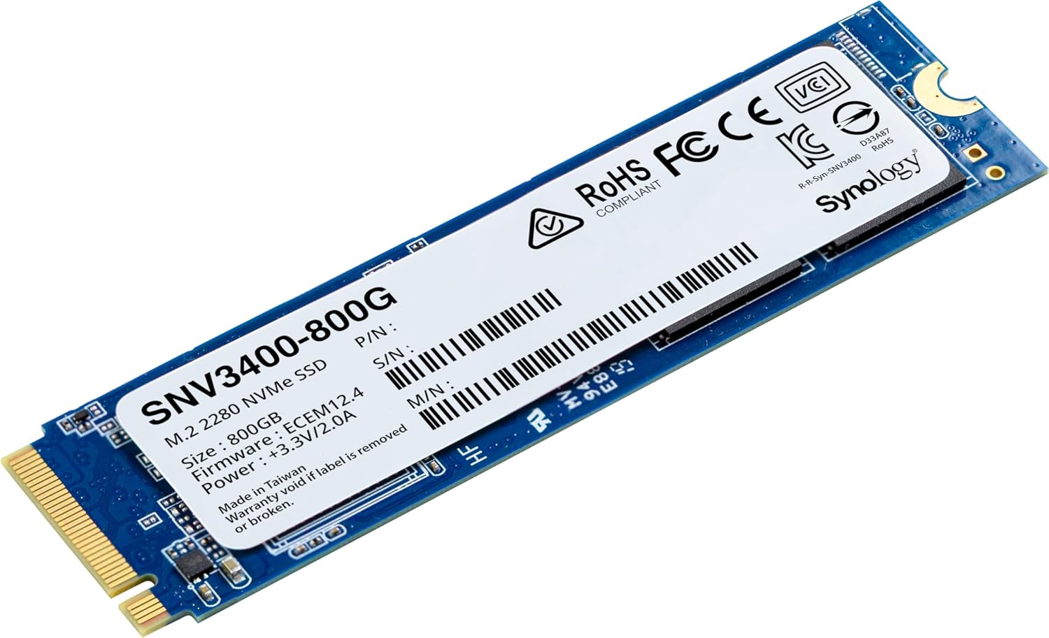 Synology SNV3400 800GB M.2 NVMe SSD