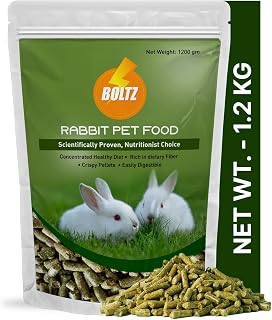 Boltz Premium Rabbit Food, पोषण विशेषज्ञ विकल्प (ISO 9001 प्रमाणित) -1200gm