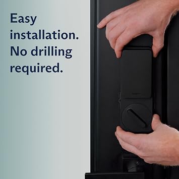 SimpliSafe Smart Lock Series 2 (Black) for The Gen 3 Home Security System