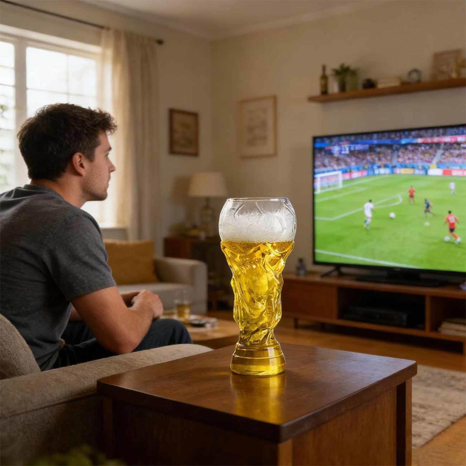 Bicchieri Birra 800ml Vetro per Coppa del Mondo 2026 Calcio