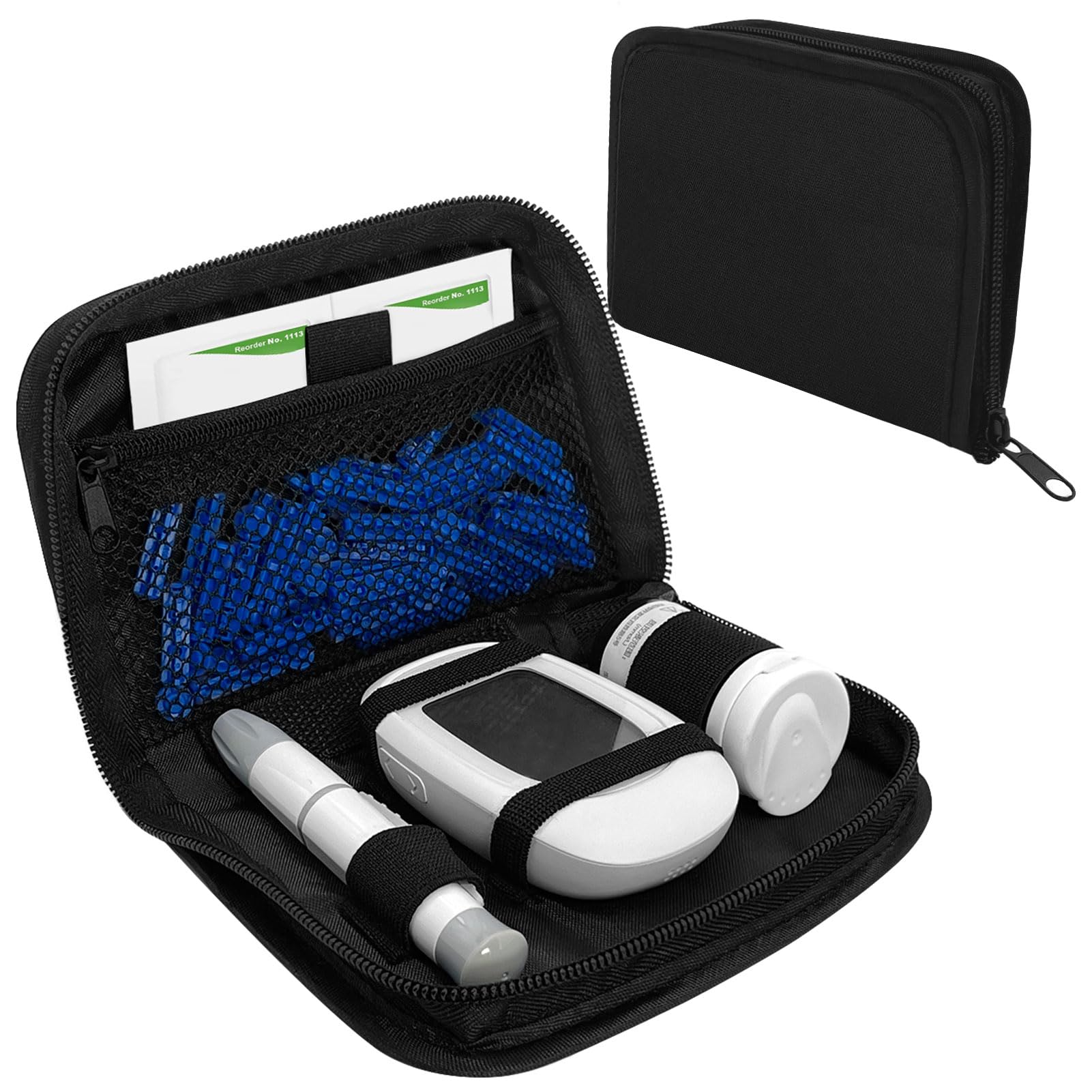 Diabetes Supply Case, Diabetic Organizer Carrying Case Kit, Glucose Monitor Case, Portable Diabetes Testing Kit Cases
