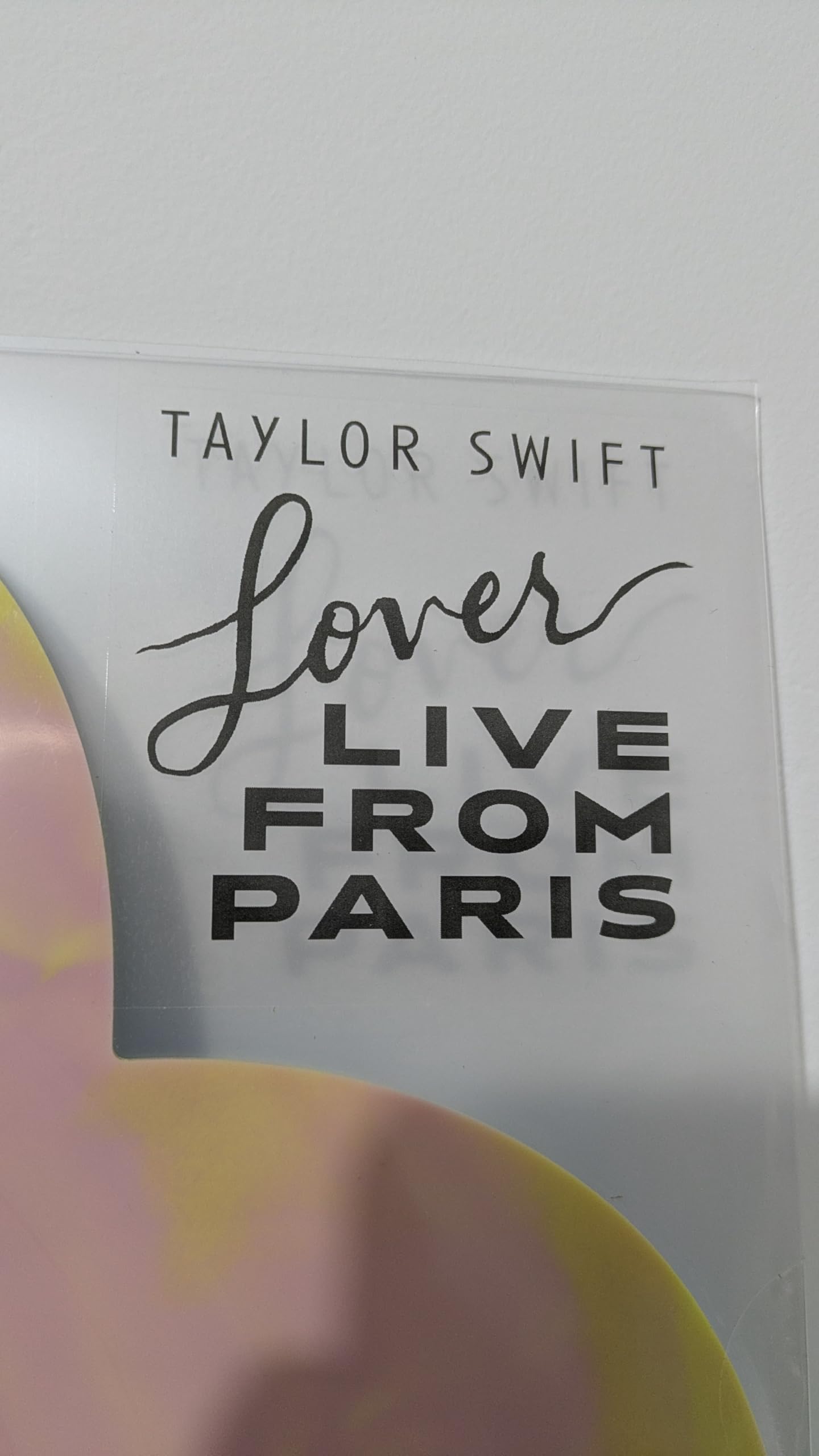 Lover From Paris Heart Shaped Blue, Pink & Yellow Marbled