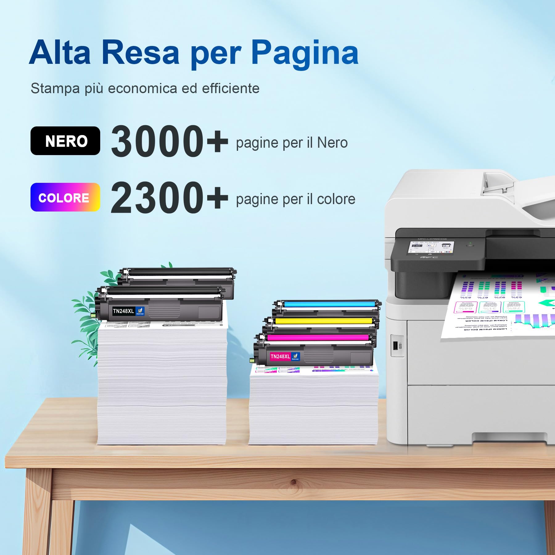 TN248XL TN248 Compatibili per Toner Brother MFC L3740CDWE Toner Brother DCP-L3560CDW MFCL3740CDWE DCPL3560CDW TN 248 XL MFC-L3760CDW HL-L3240CDW HL-L3220CWE DCP-L3520CDWE