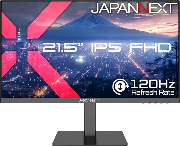 JAPANNEXT 21.5インチ IPSパネル搭載 フルHD(1920x1080)解像度 液晶モニター JN-215IPS120F-HSP HDMI DP HDR 120Hz 高さ調整 ピボット(縦回転)対応【2年保証】 - 1