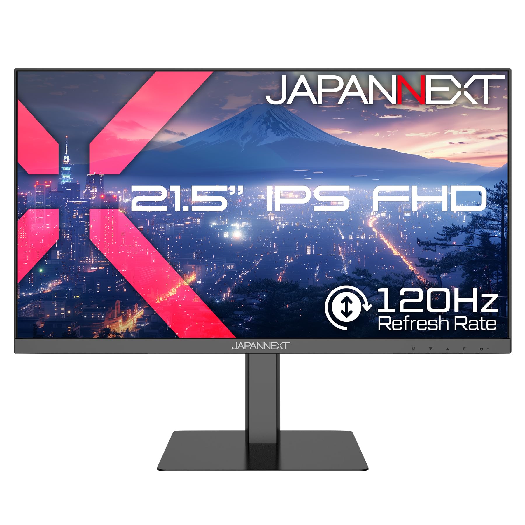 JAPANNEXT 21.5インチ IPSパネル搭載 フルHD(1920x1080)解像度 液晶モニター JN-215IPS120F-HSP HDMI DP HDR 120Hz 高さ調整 ピボット(縦回転)対応【2年保証】 - 2