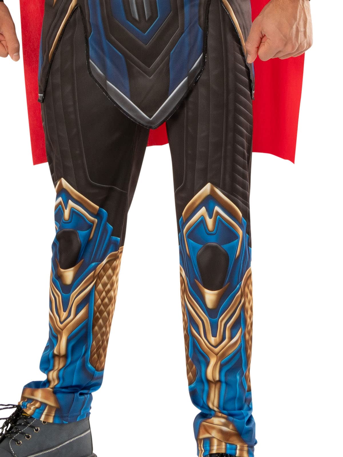 Disfraz Oficial De Thor Para Adulto – Incluye Mono Estampado Y Capa Roja, Talla M, Para Fiestas Marvel Y Halloween