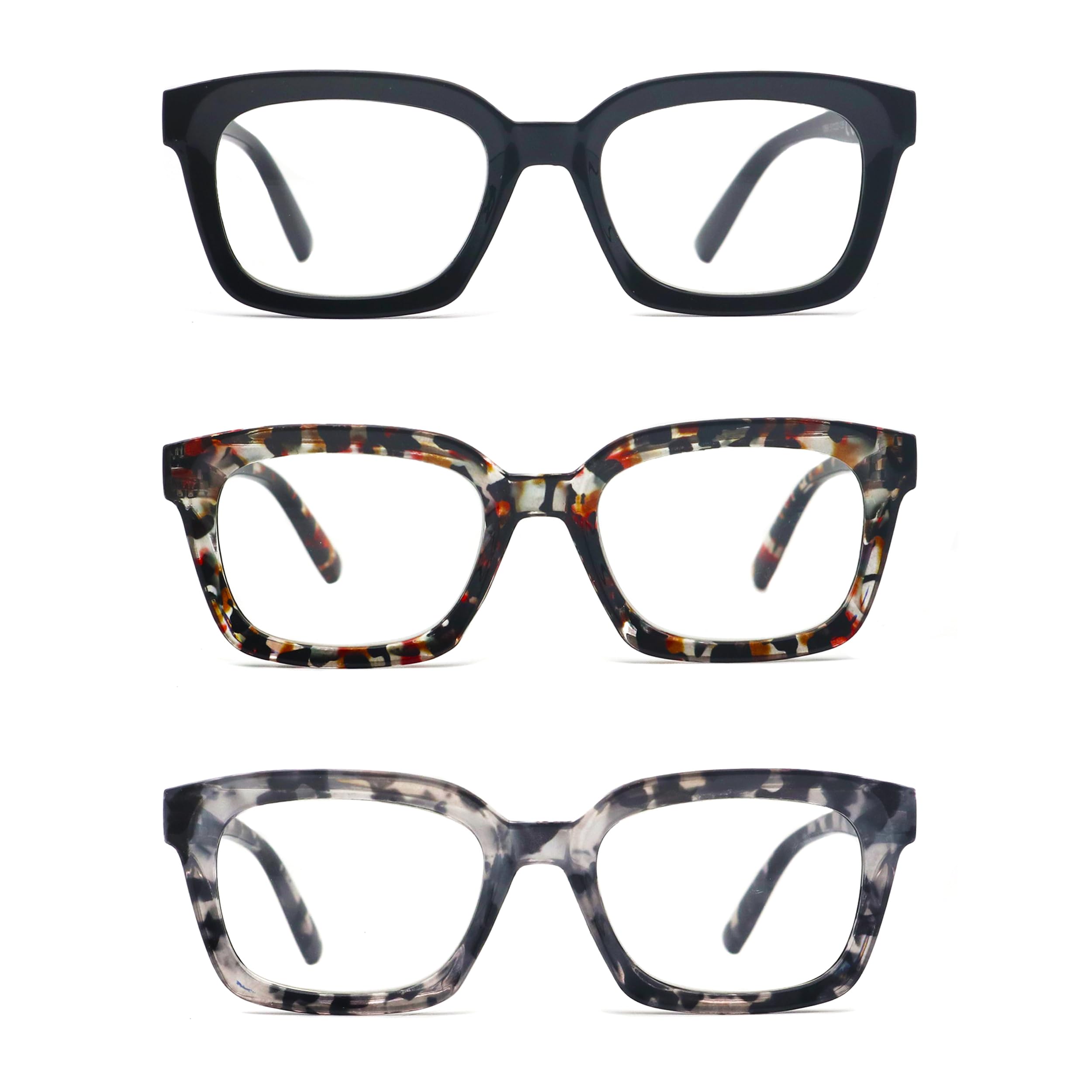 COVESATO Oprah Style Reading Glasses for men women Square Blue Light Blocking Computer Reader