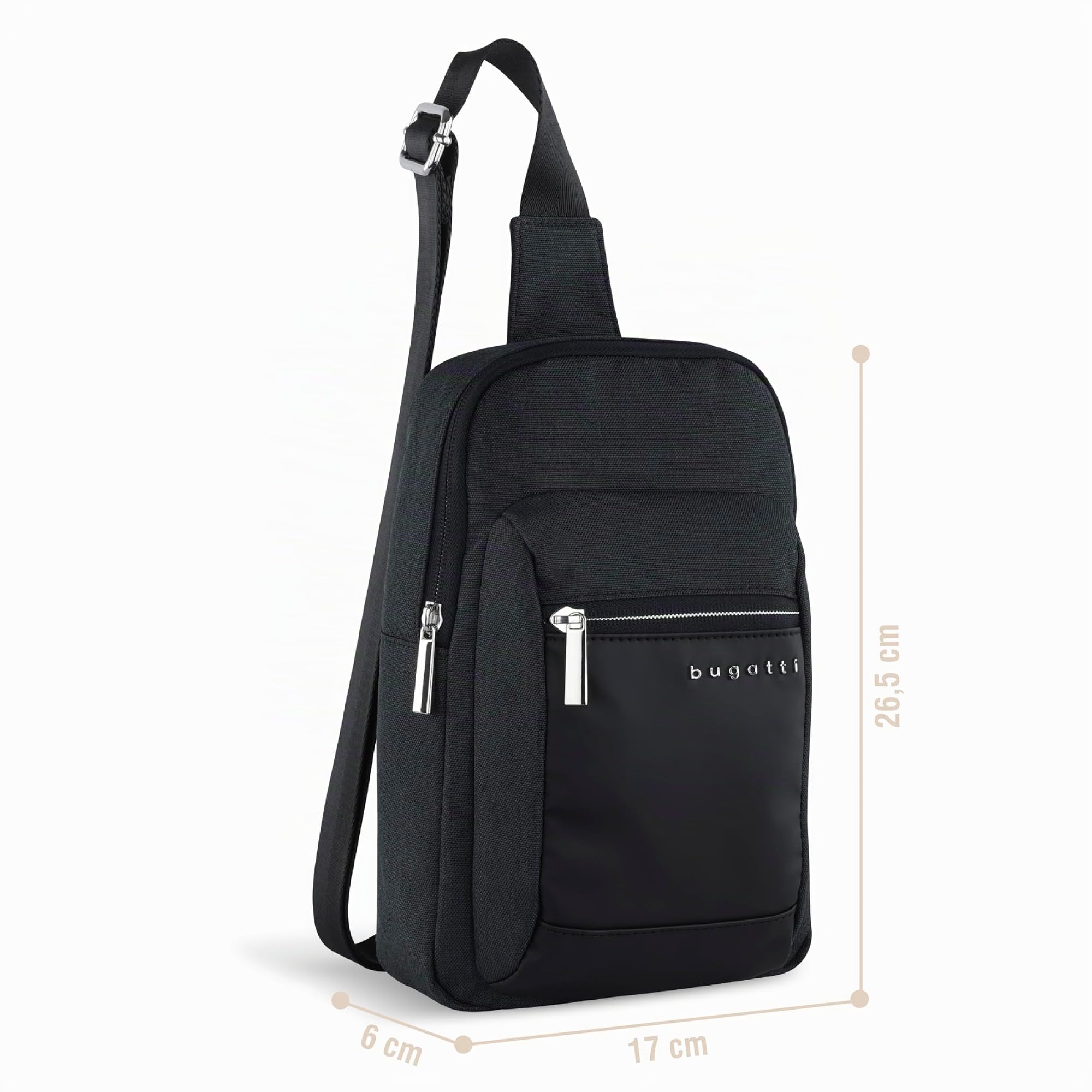bugatti Sera – Stylische Crossbody-Umhängetasche & Sling Bag/Brusttasche/Rucksack für Herren, leicht & praktisch