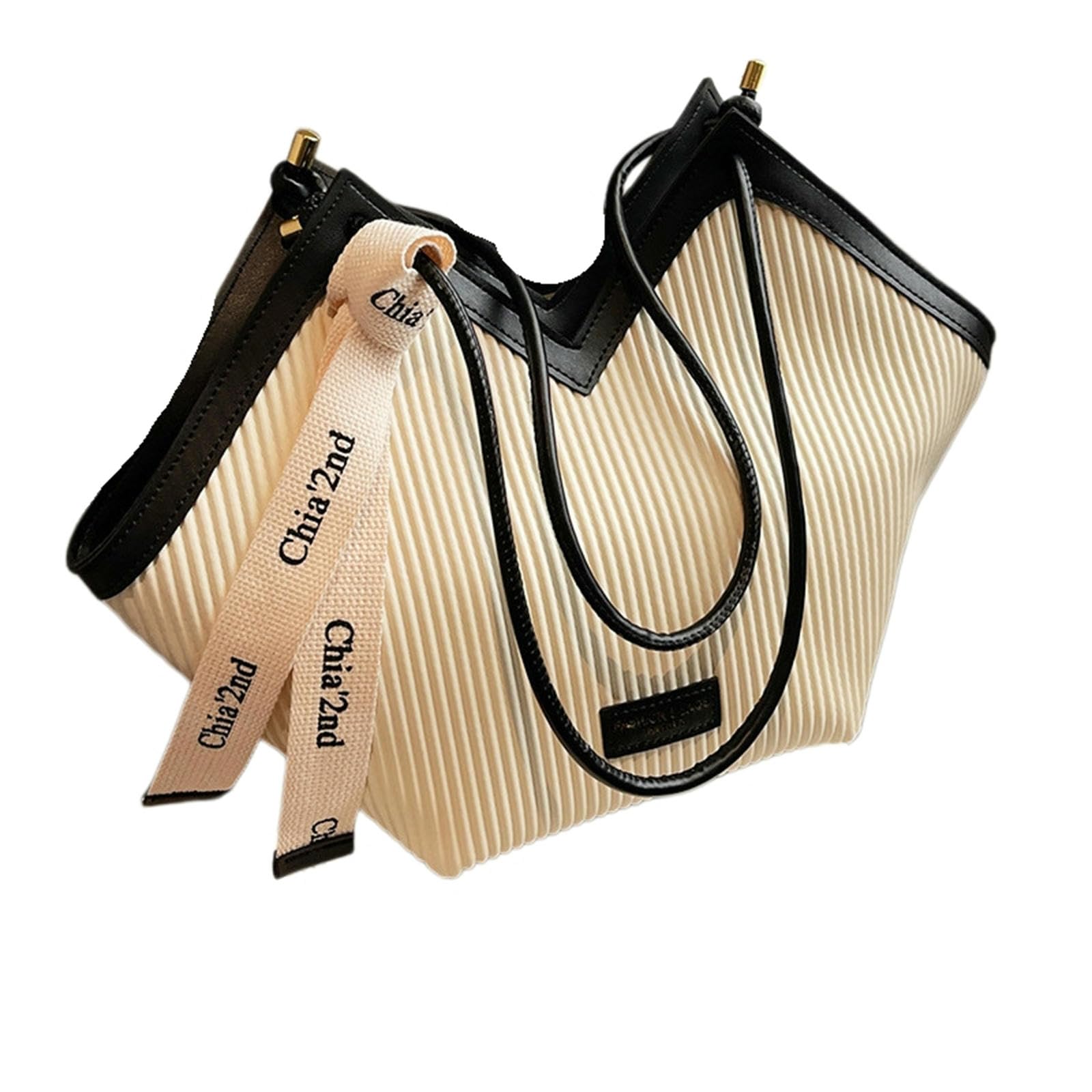 Umhängetasche Lässige Tasche Im Pendler-Stil, Umhängetasche, Einkaufstasche-weiß-40 * 14 * 21