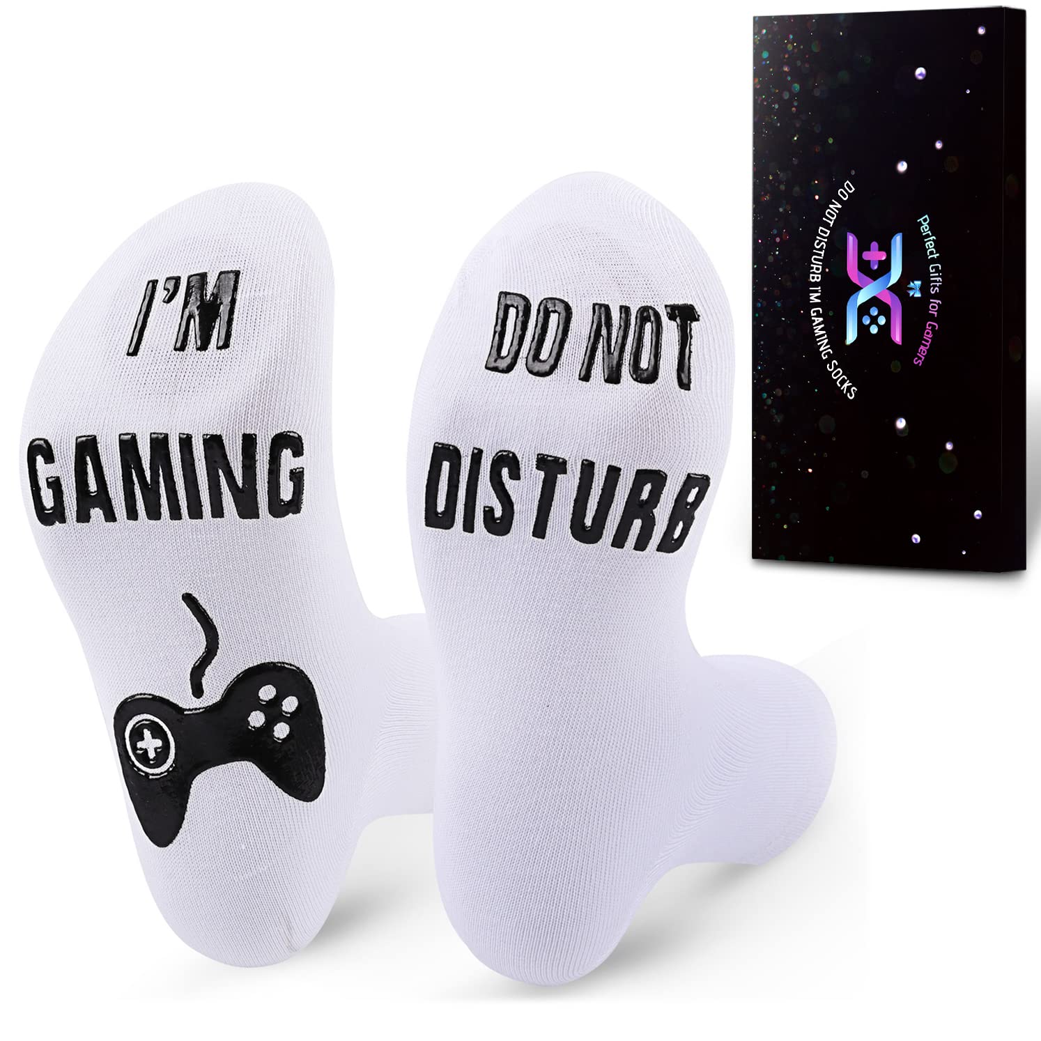 Photo 1 of Do Not Disturb I'M Gaming Socks, Men Gifts Ideas Valentines Day Kids Valentine Boy Gamer Sock Gift for Mens Dad Father, Adult
