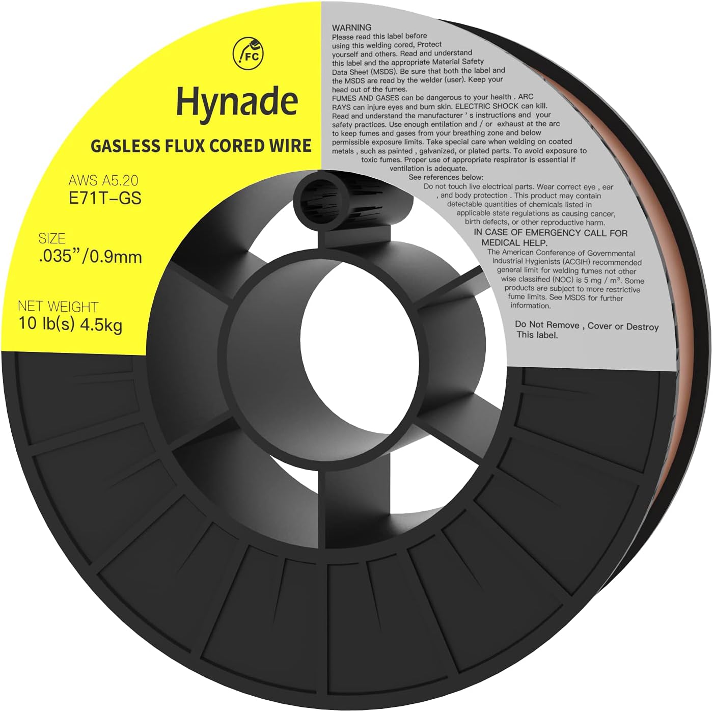Flux Core Gasless Mig Wire, Mild Steel E71TGS 0.030 Inch Diameter, 2 lbs Mig Welding Spool (0.030 Inch 2 LBS) - - 