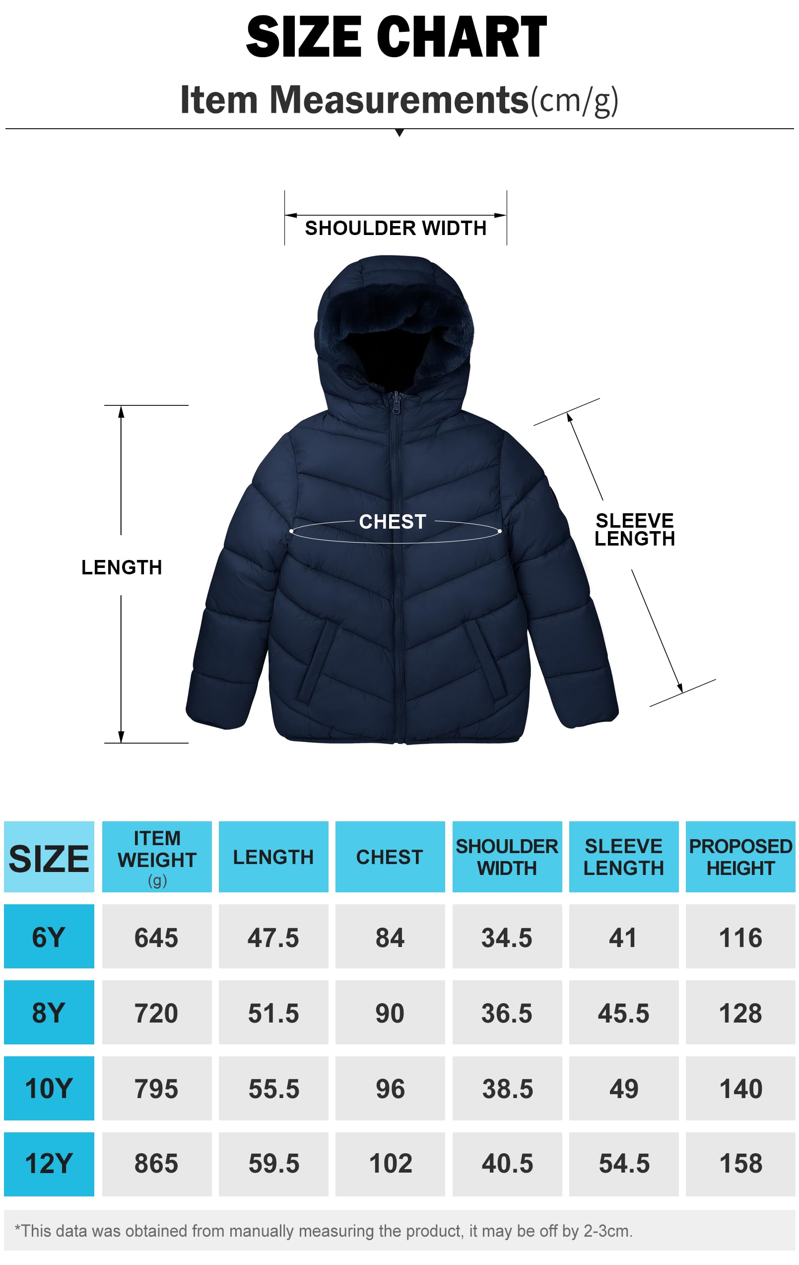 maoo garden Chaqueta Hinchada Reversible de Invierno para Niñas Abrigo Resistente al Agua con Forro Polar Difuso de Plumón Falso Pesado para Niños