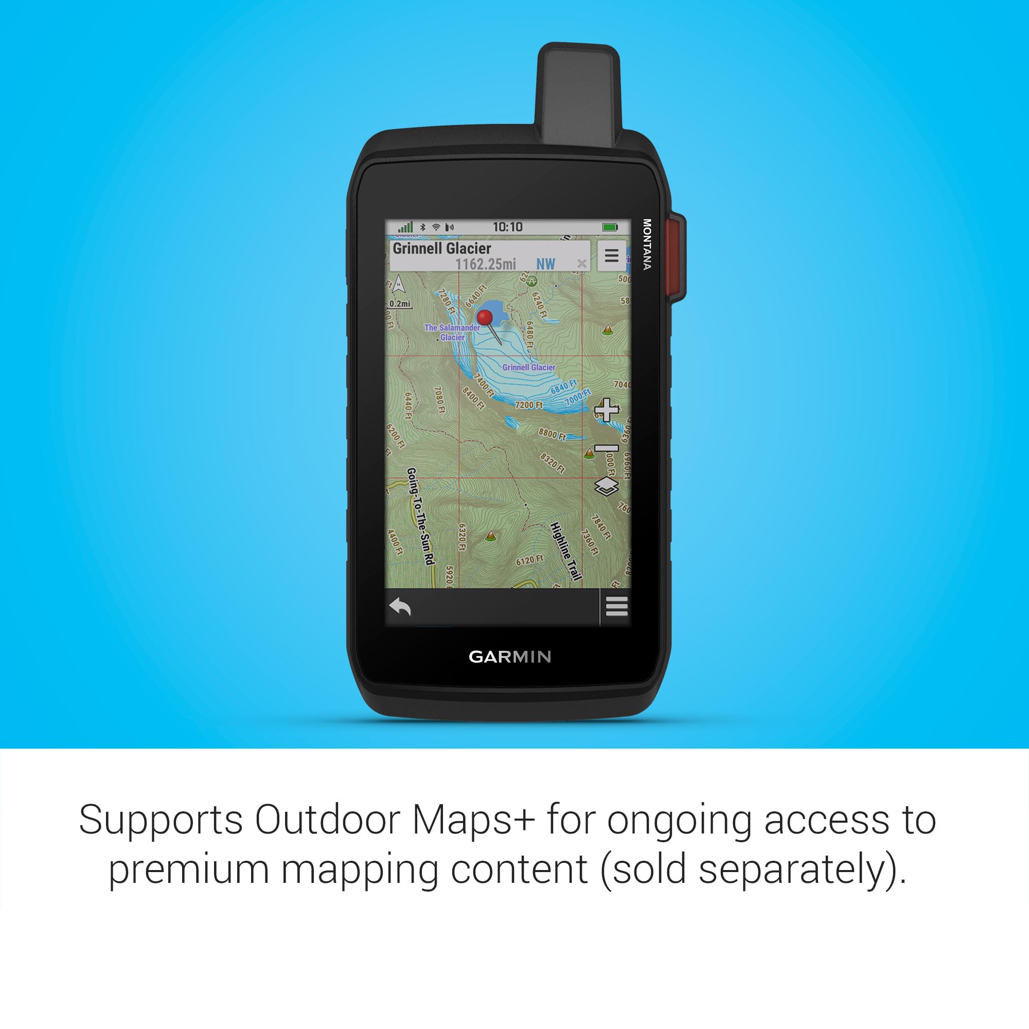 Garmin Montana® 710i, Rugged GPS Handheld Navigator with Built-in inReach® Technology for SOS and 2-way Texts in Remote Areas, 5” Touchscreen, Satellite Imagery and Maps for Routing on Roads or Trails