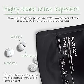 LactoJoy Lactase Pills 14.500 FCC I 240 Pieces Refill Package I Powerful Lactase Enzymes for Lactose Intolerance I Ultra Pure Lactase for Improved Digestion I 100% Vegan