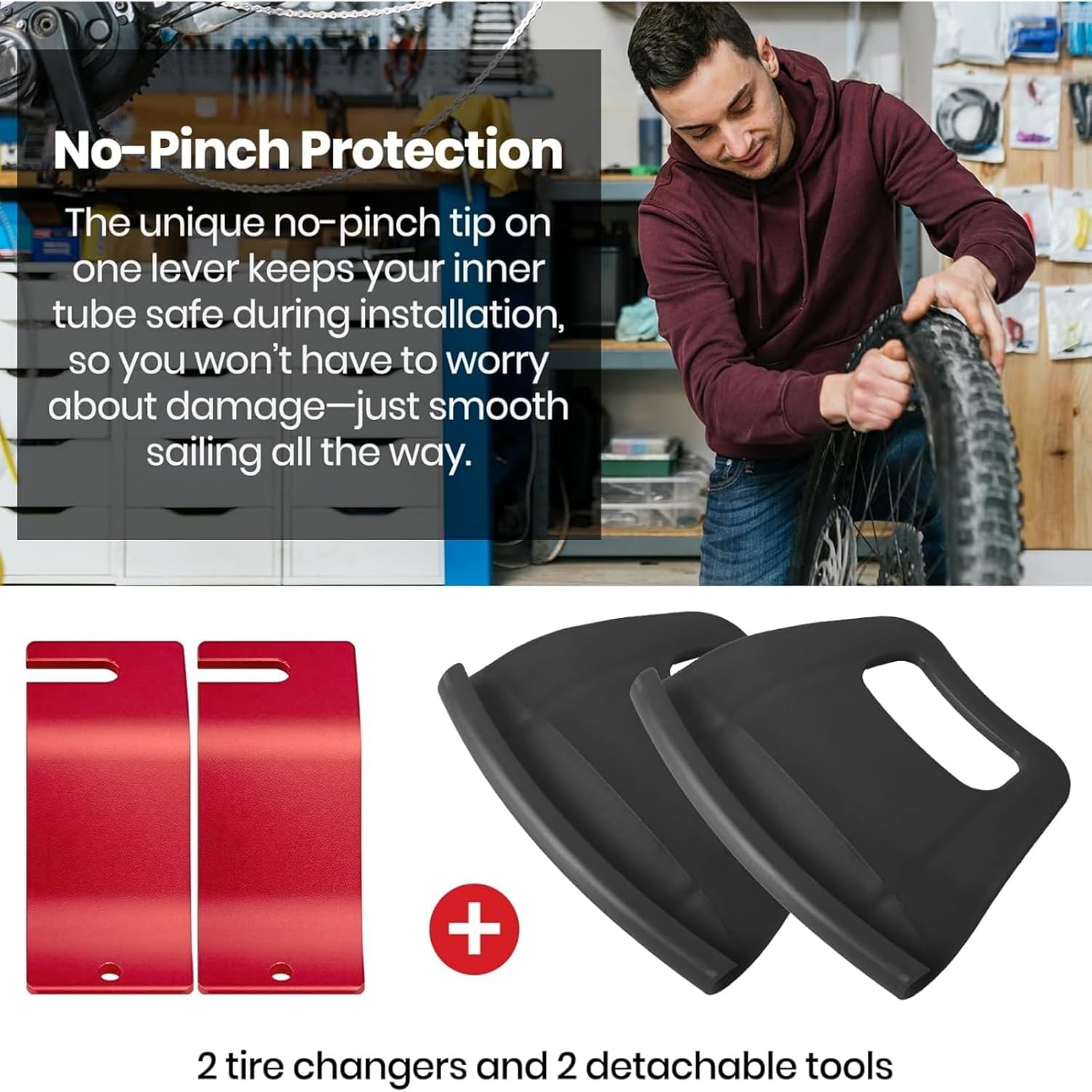 Quick-Release Motorcycle Bead Changer Set Lightweight Aluminum Design for Adventure Riding & Tire Repairs Motorcycle Tire Changing Tool