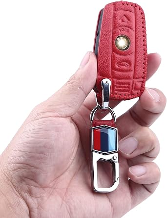 BMW Key Fob Cover for BMW F30 E90 E60 E70 E87 3 5 6 Series M3 M5 X1 X5 X6 Z4 KeyChain Key