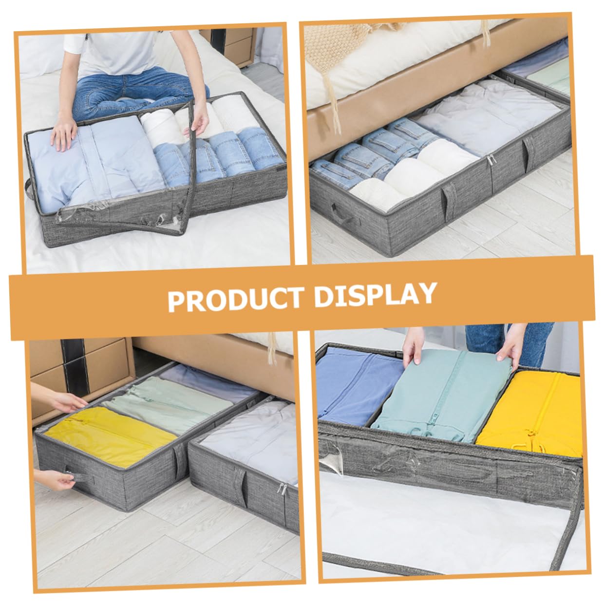 ULTECHNOVO Contenitori Organizzativi Pieghevoli Per Vestiti Piumoni Coperte Scatole Portaoggetti Per Guardaroba Organizer Per Camera Da e Scatole