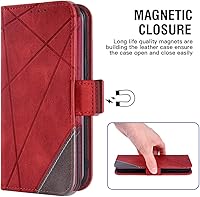 Vista 5 de Asuwish Compatible con iPhone 12 Mini 5.4 Funda tipo cartera y protector de pantalla de vidrio templado, soporte de ranura para tarjetas, soporte