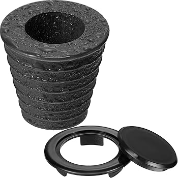 Amazon Com Pelopy Umbrella Cone Wedge And Table Umbrella Hole Ring And Cap Set For Outdoor Patio Umbrella Umbrella Pole Diameter 1 5 Inch Or Smaller 2 Black Black Clothing