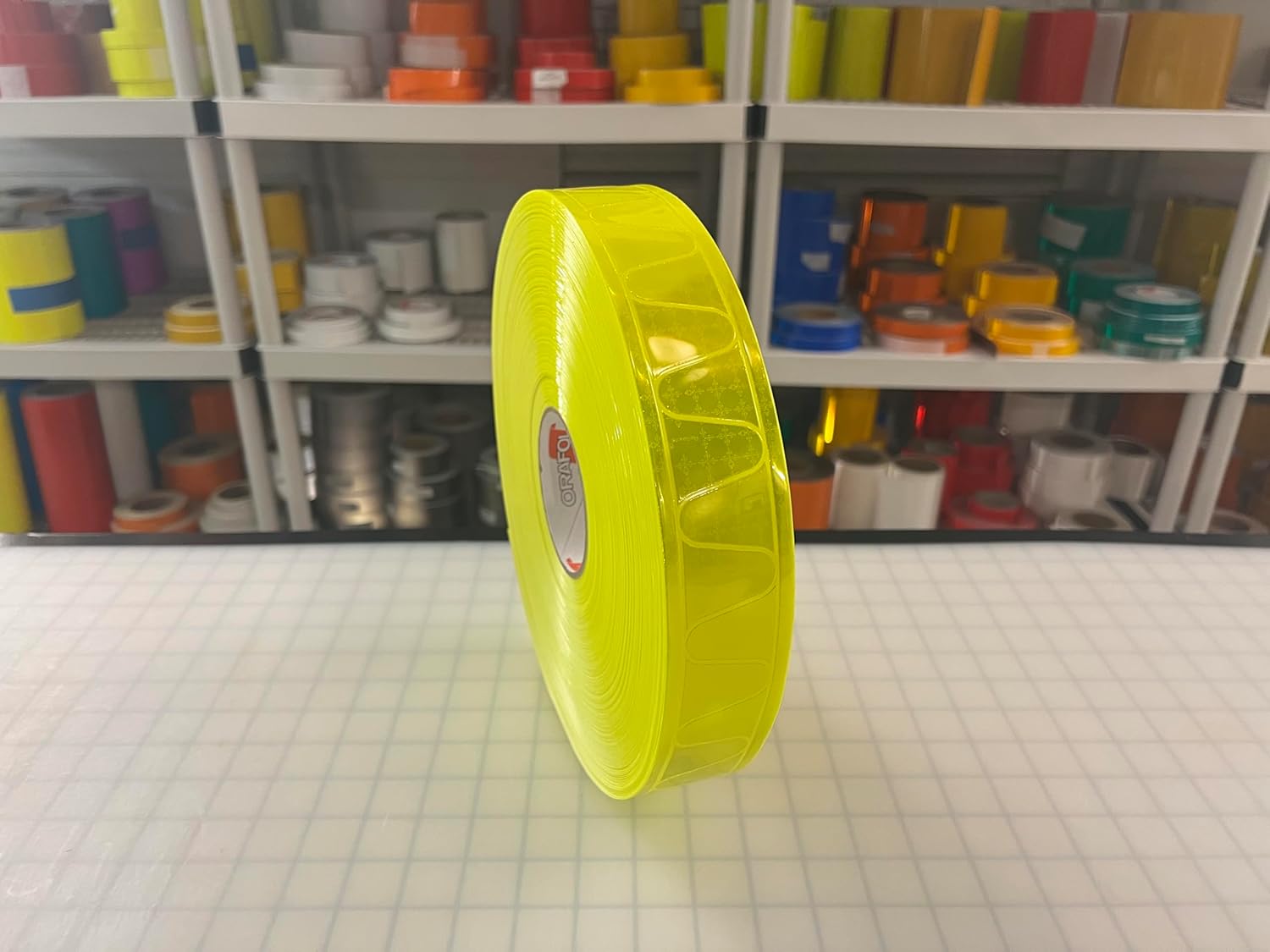 Oralite 2"" Fluorescent Lime GP330 Sew On Garment Trim Reflective High Performance Prismatic Orafol Reflexite - 5', 10', 20, 30' (30' Feet)