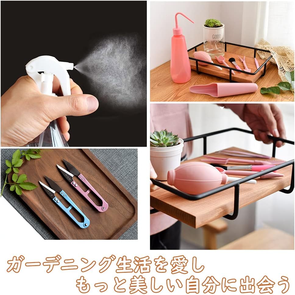 ガーデンツールセット Orirya 多肉植物ツール 多肉植物 サボテン 小型の鉢植え Diy苔の造景用 寄せ植え 庭造り手工具 100cm 防水園芸シート 13点ミニ園芸用品 共14点セット ハンドスコップ ハンドシャベル スクイーズポット ブラシ ピンセットなど ブルー 国際ブランド