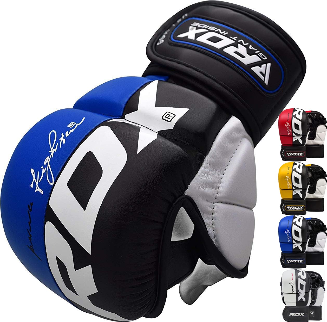 RDX Guantes Maya Cuero Entrenamiento MMA Muay Thai Kick Boxing