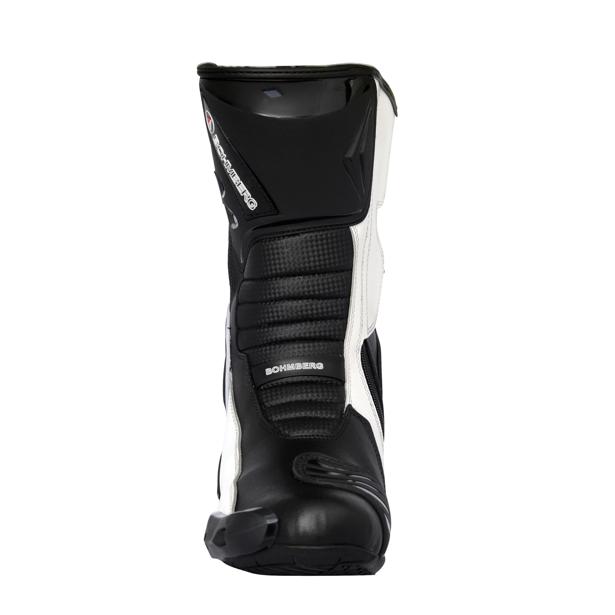 Bohmberg Stivali da Moto, Stivali Sportivi in Pelle, Pelle Resistente Idrorepellente con Protezioni Fisse/Design Molto Cool/urbano, motociclista