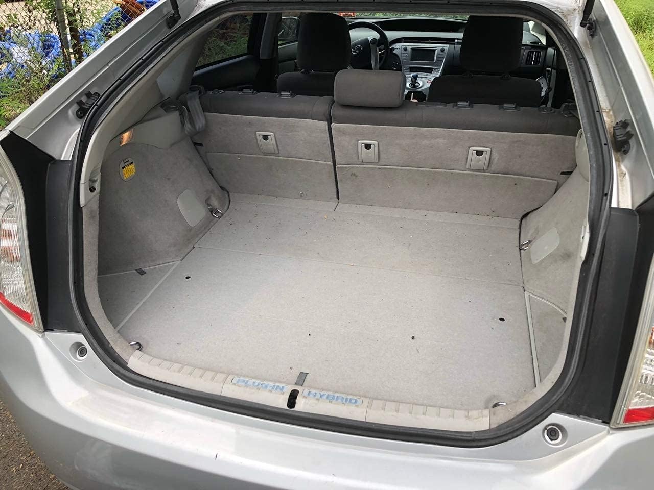 Cargo Liner - Trunk Mat for Toyota Prius 2010-2015 SUV – Weather-Resistant Trunk Mats for Cars with Raised Lip – Non-Slip Car Trunk Mat Rubber – Easy to Install – Laser Pre-Cut Design