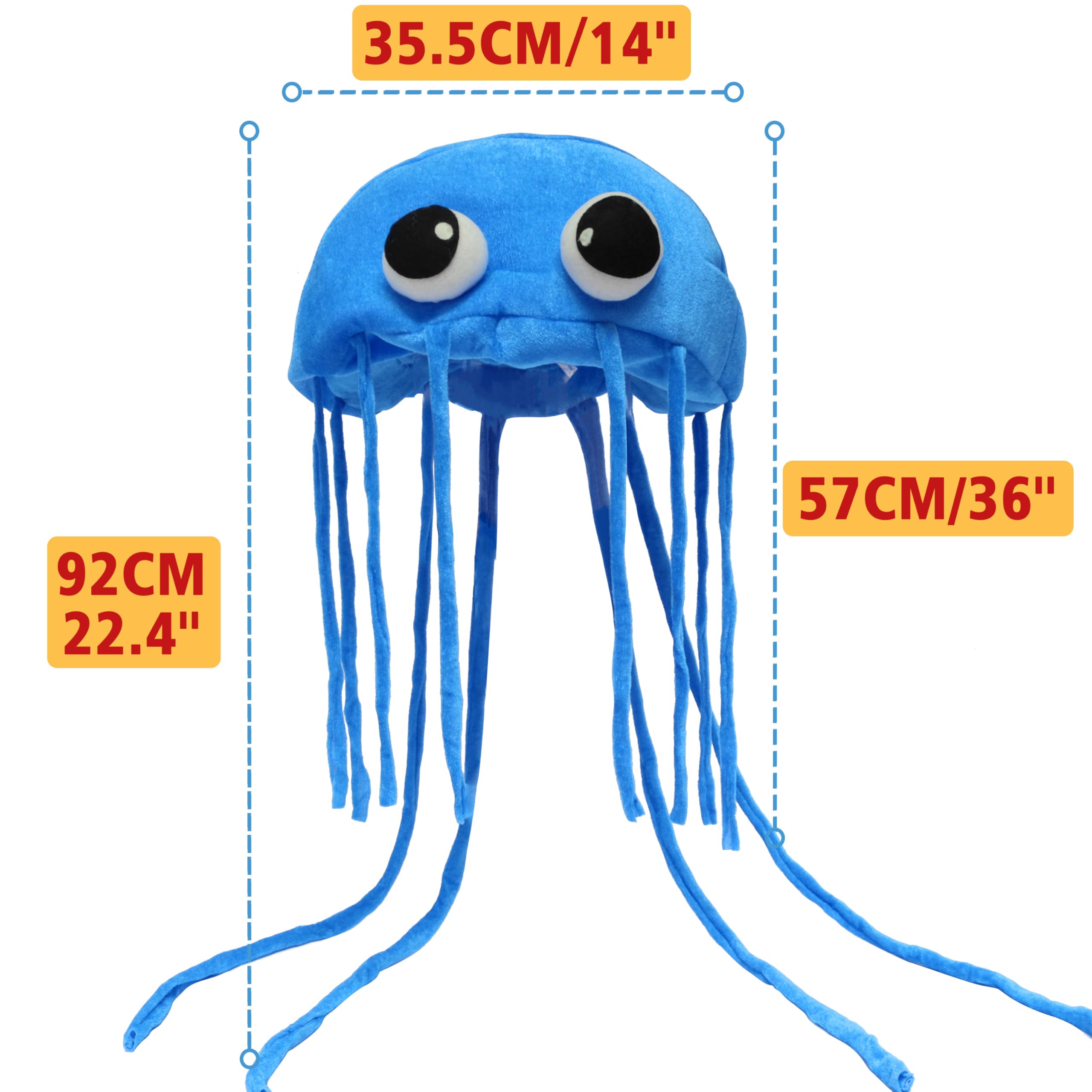 Jellyfish Hat. Handmade Jellyfish Costume Party Hat Headwear