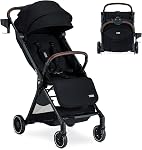Britax Juniper™ Compact Stroller with One-Hand RapidFold™ - Raven Black | On-the-Go Travel Stroller With Effortless FastPack System & One-Hand RapidFold, Built-In Carry Handle, Ventilating Fabrics