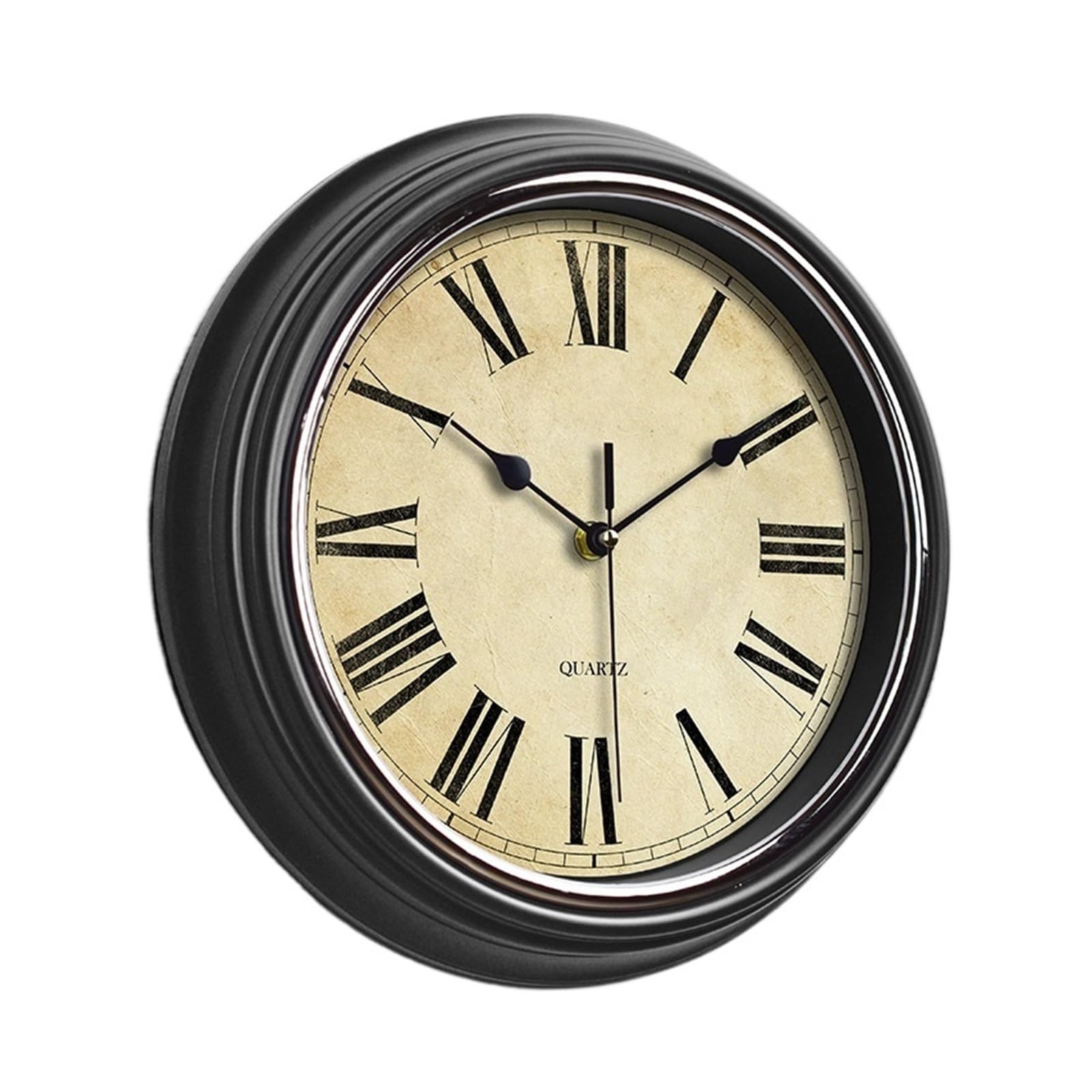 Horloge murale style européen vintage quartz silencieux décoration maison salon