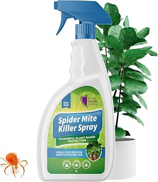 Spider Mite Killer Spray for Plants 1L   Natural Insecticidal Soap   Kills Red Spider Mites, Aphids, Whiteflies, and More   Ideal for Indoor & Outdoor Use on Fruits, Vegetables, and Flowers