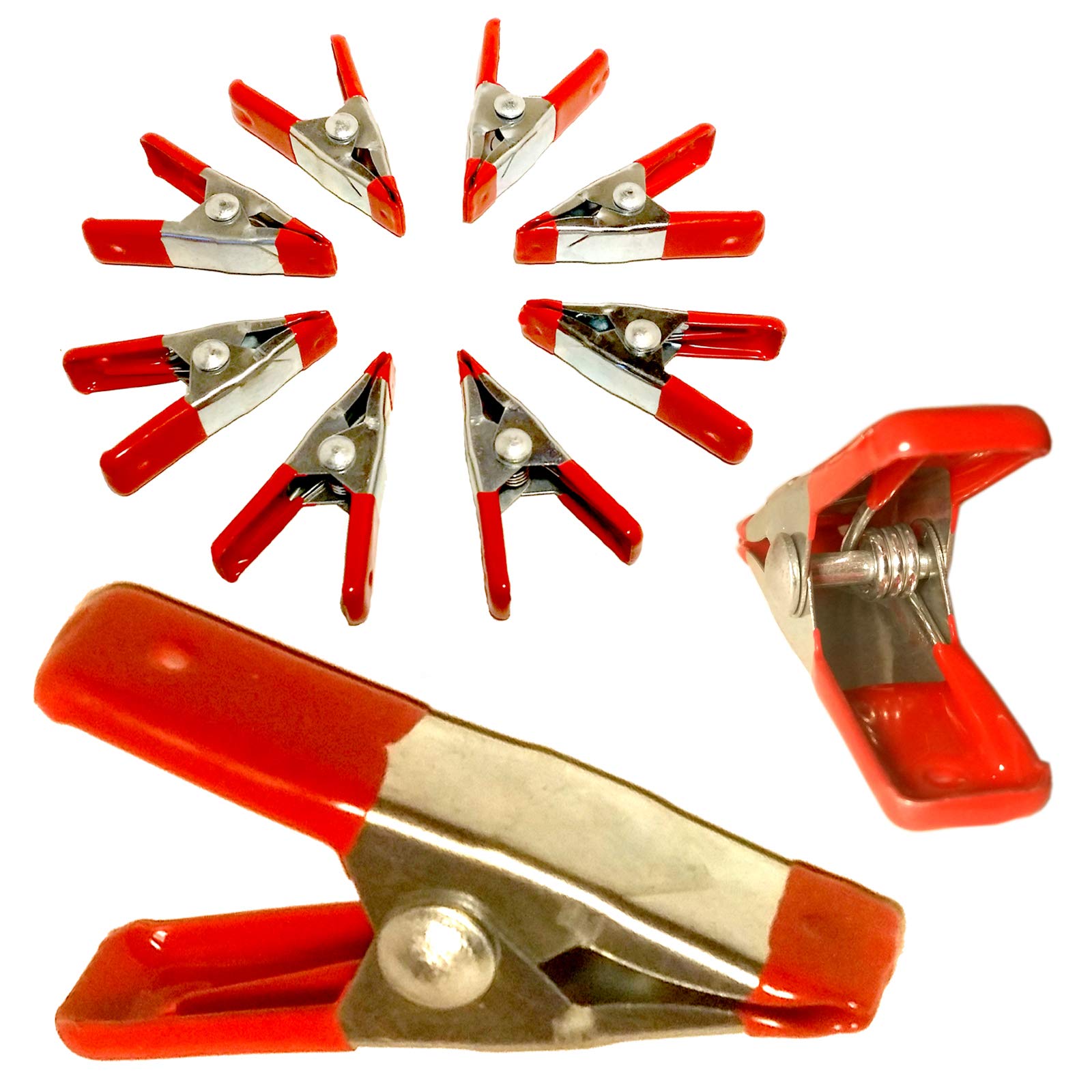 Set Of 40 Metal Market Stall 2 Inch Spring Clamps Clips Tent Tarpaulin Awning Tarp Clip